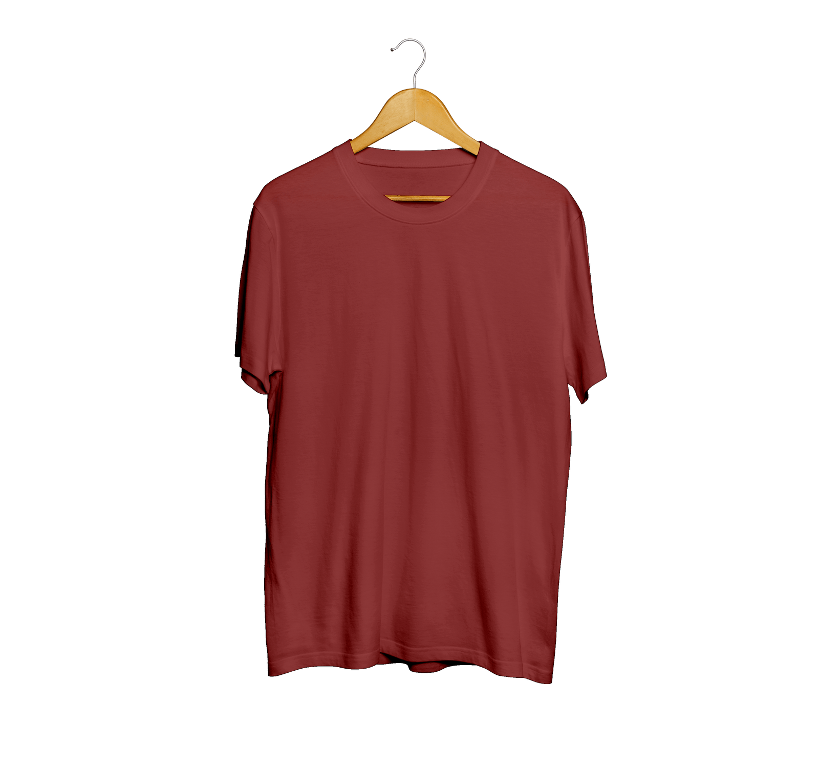 Brick Red Half sleeves T-shirt – Wellneck
