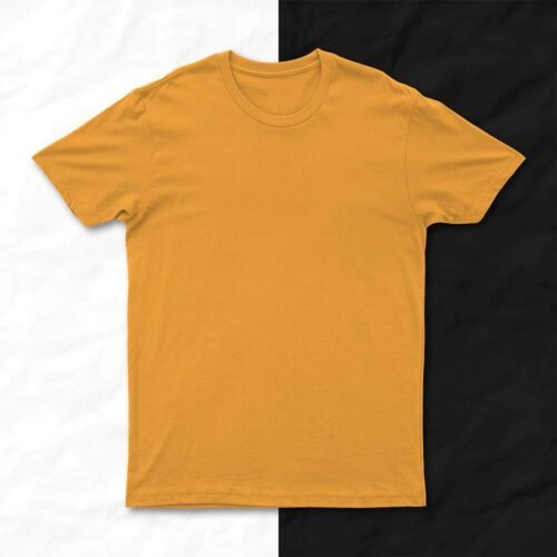 Mustard Yellow Half sleeves T-shirt