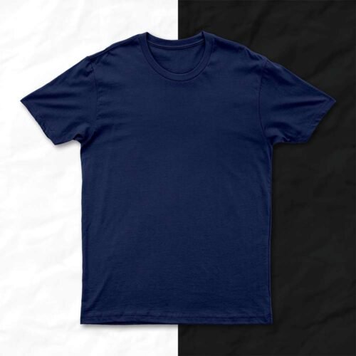 Navy Blue Half sleeves T-shirt