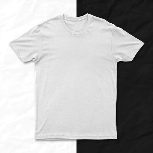 White Half sleeves T-shirt