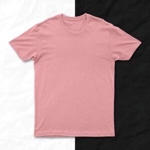 Salmon Pink Half sleeves T-shirt